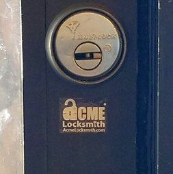 Lock service decal.