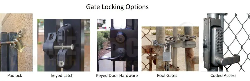 How To Lock Outdoor Gates Gate Lock Options