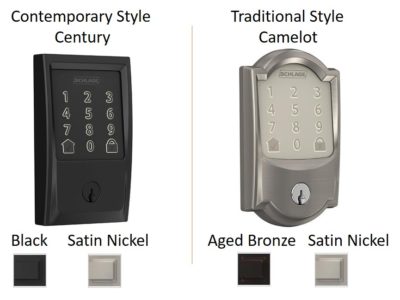 Schlage Encode Design Styles