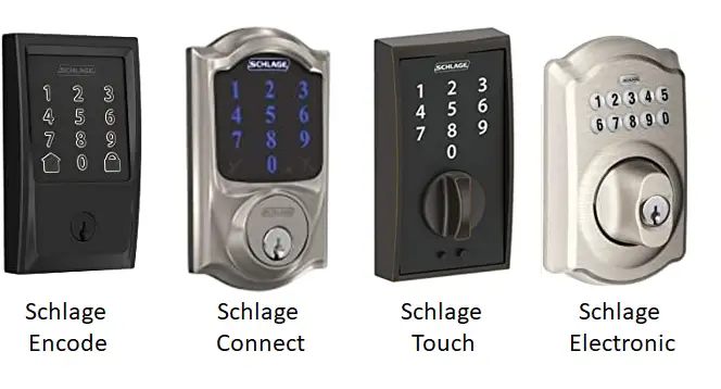 Different Schlage Electronic Locks