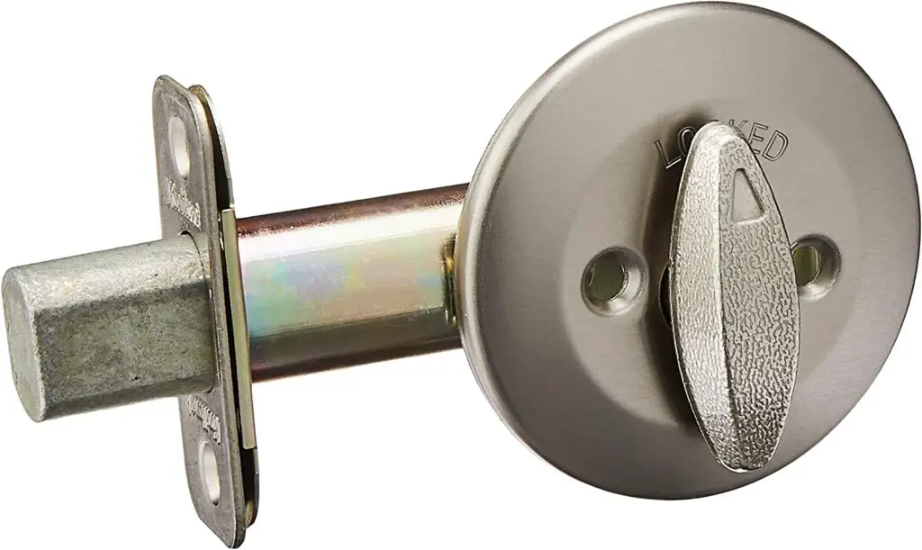 one sided deadbolt kwikset