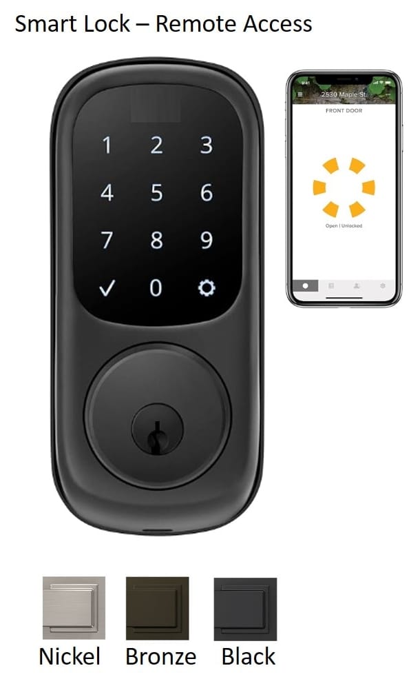 Yale Connect smart lock finishes