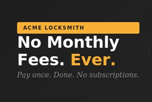 No monthly subscription fees on ACME camera systems