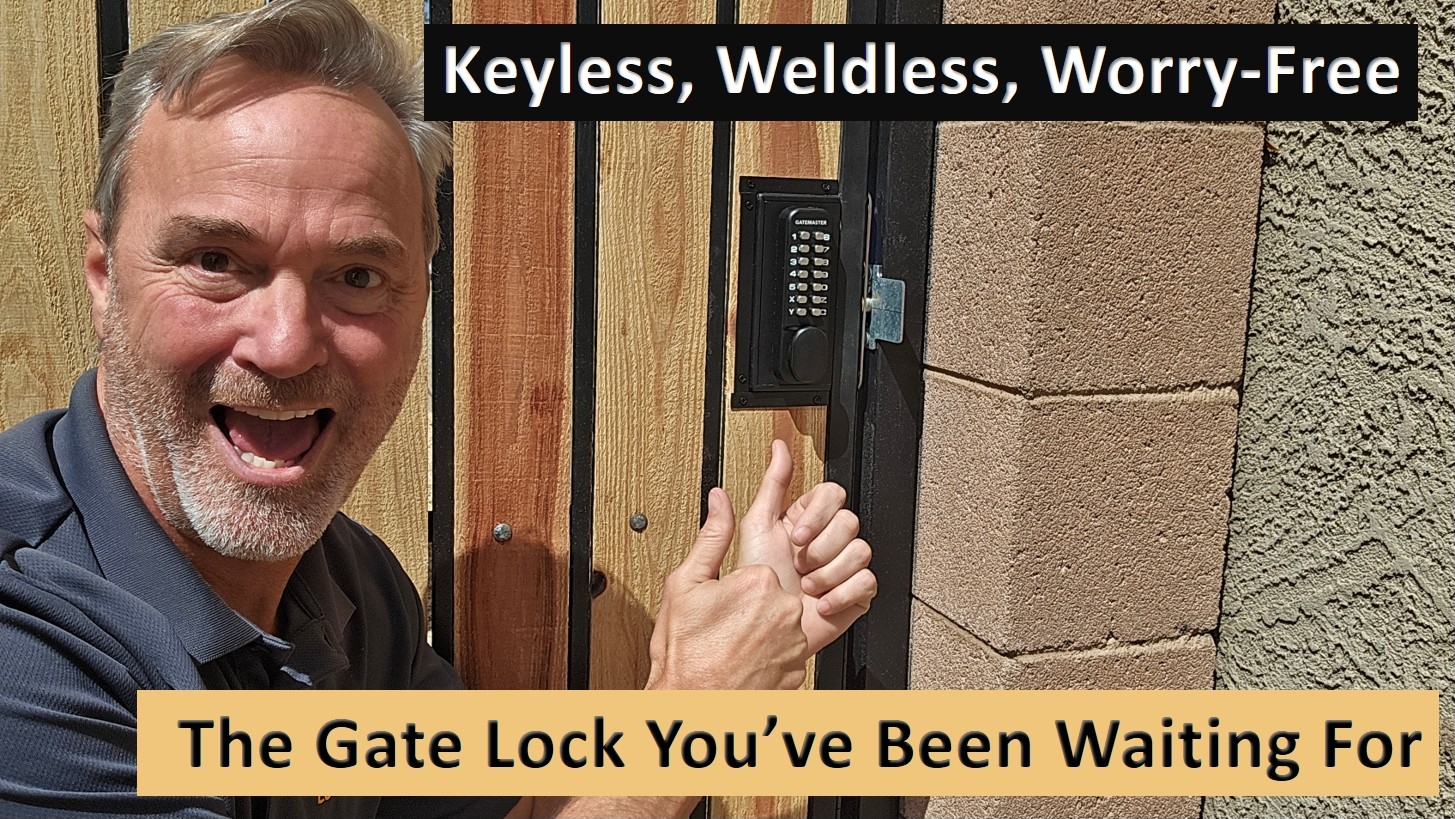 Mechanical keyless gate lock