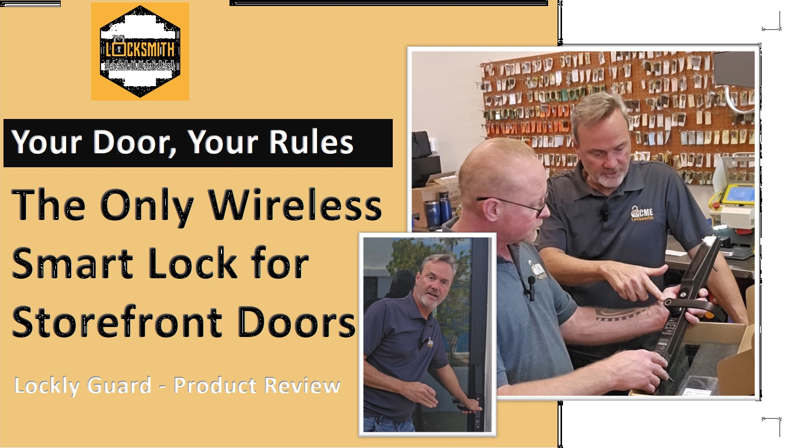 Lockly narrow style access control for storefronts